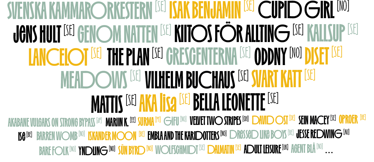 August artist poster 25 maj
